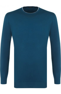 Хлопковый однотонный джемпер Kiton