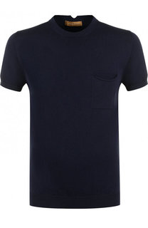 Хлопковый джемпер с декоративной отделкой Daniele Fiesoli