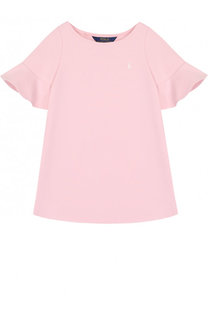 Хлопковое мини-платье А-силуэта Polo Ralph Lauren