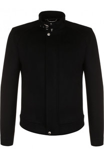 Куртка из смеси кашемира и замши с воротником-стойкой Dolce &amp; Gabbana