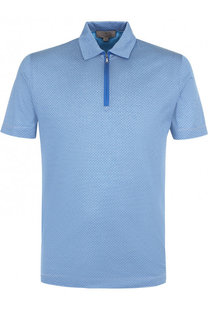 Хлопковое поло с короткими рукавами Canali