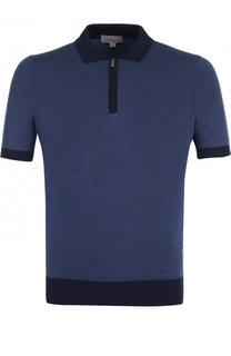 Хлопковое поло с короткими рукавами Canali