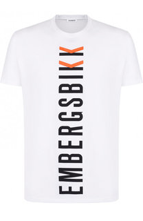Хлопковая футболка с принтом Dirk Bikkembergs