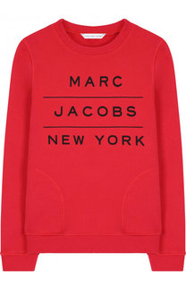 Хлопковый свитшот с надписью Marc Jacobs
