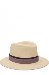 Соломенная шляпа Andre с лентой Maison Michel