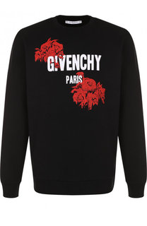 Хлопковый свитшот с принтом Givenchy