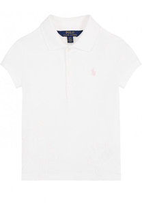 Хлопковое поло с логотипом бренда Polo Ralph Lauren