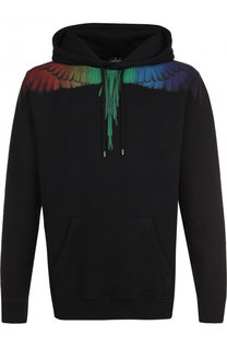 Хлопковое худи с принтом Marcelo Burlon