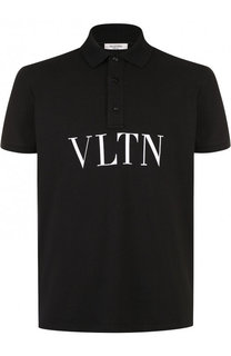 Хлопковое поло с короткими рукавами Valentino