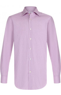 Хлопковая сорочка с воротником кент Kiton