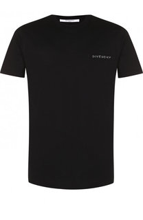 Хлопковая футболка с круглым вырезом Givenchy