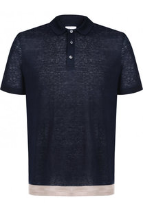 Льняное поло с короткими рукавами Brioni