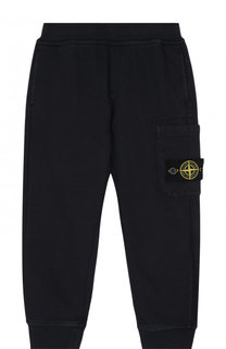 Хлопковые джоггеры с нашивкой Stone Island