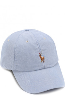 Хлопковая бейсболка с логотипом бренда Polo Ralph Lauren