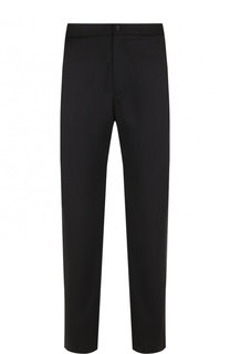 Шерстяные брюки прямого кроя Emporio Armani