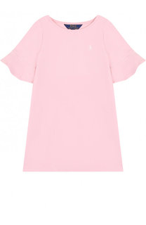 Хлопковое мини-платье А-силуэта Polo Ralph Lauren
