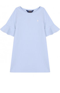 Хлопковое мини-платье А-силуэта Polo Ralph Lauren