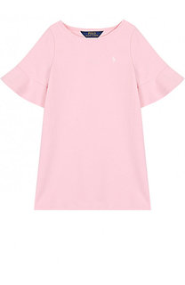 Хлопковое мини-платье А-силуэта Polo Ralph Lauren