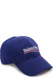 Хлопковая бейсболка с логотипом бренда Balenciaga