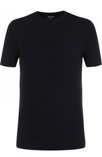 Футболка из вискозы с круглым вырезом Giorgio Armani