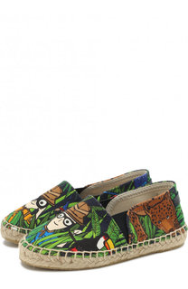 Текстильные эспадрильи с принтом Dolce & Gabbana