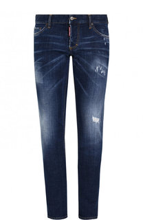 Джинсы прямого кроя с потертостями Dsquared2