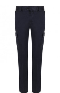 Однотонные брюки из смеси льна и хлопка Ermenegildo Zegna