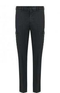 Однотонные брюки из смеси льна и хлопка Ermenegildo Zegna