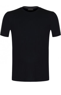 Футболка из вискозы с круглым вырезом Emporio Armani