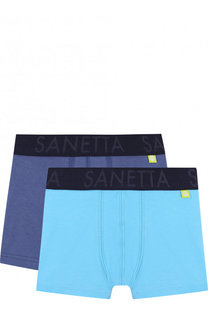 Комплект из двух боксеров с логотипом бренда Sanetta