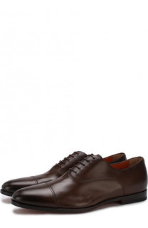 Классические кожаные оксфорды Santoni