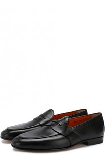 Кожаные пенни-лоферы Santoni
