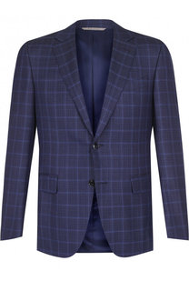 Однобортный шерстяной пиджак Canali