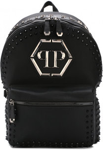 Рюкзак с отделкой и внешним карманом на молнии Philipp Plein