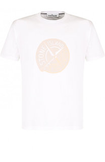 Хлопковая футболка с круглым вырезом Stone Island