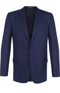 Однобортный шерстяной пиджак Giorgio Armani