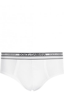 Хипсы из смеси хлопка и вискозы с широкой резинкой Dolce &amp; Gabbana