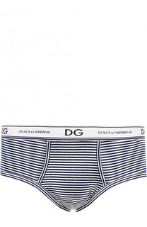Хлопковые хипсы с широкой резинкой Dolce &amp; Gabbana