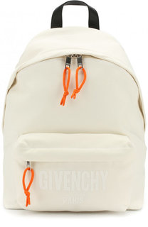 Текстильный рюкзак с кожаной отделкой Givenchy