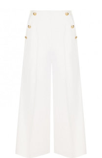 Укороченные расклешенные брюки из шерсти Lanvin