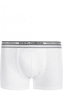 Боксеры из смеси хлопка и вискозы с широкой резинкой Dolce &amp; Gabbana