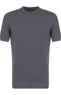 Хлопковый джемпер с короткими рукавами Kiton