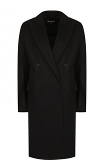 Однотонное двубортное пальто из льна Ann Demeulemeester
