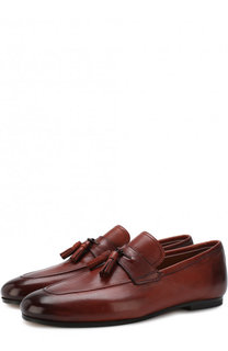 Кожаные лоферы с кисточками Bally