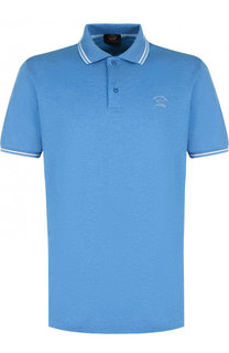 Хлопковое поло с короткими рукавами Paul&Shark Paul&Shark