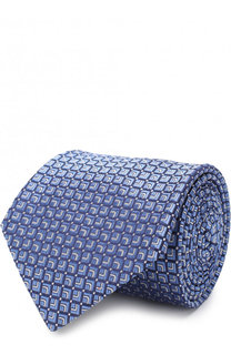Шелковый галстук с узором Lanvin