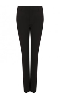 Однотонные брюки прямого кроя из шерсти Saint Laurent