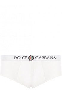 Хлопковые хипсы с широкой резинкой Dolce &amp; Gabbana