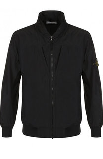 Бомбер на молнии с эластичными манжетами Stone Island