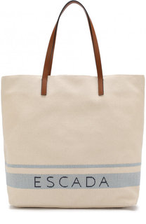 Текстильная сумка-шоппер Escada